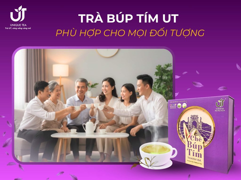 Trà Búp Tím có thể sử dụng cho mọi đối tượng, kể cả người già và trẻ nhỏ